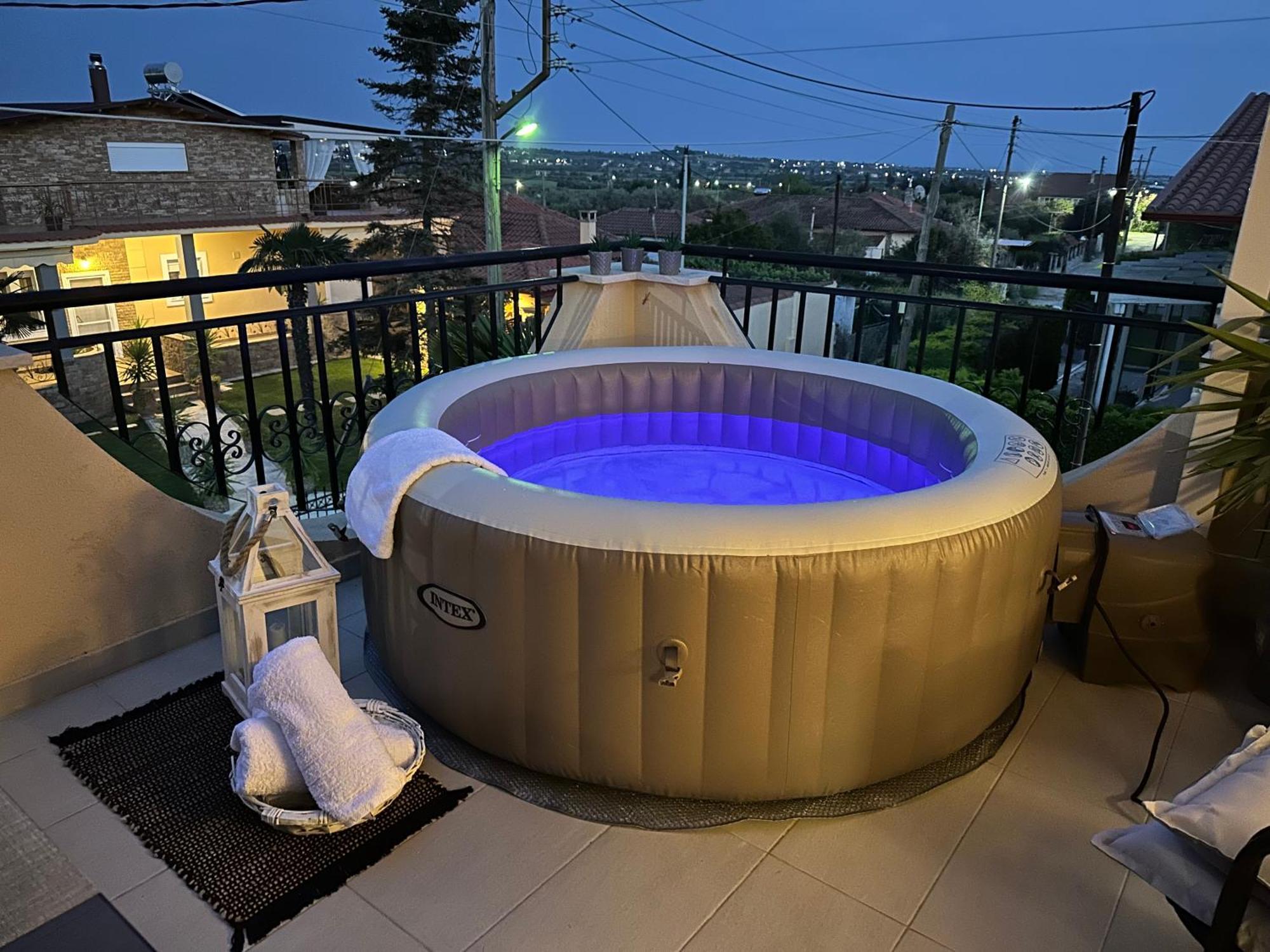 Villa Vaso With Jacuzzi Эпаноми Экстерьер фото